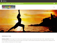 Tablet Screenshot of e-yogacentre.com